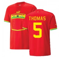 Camiseta Ghana Thomas Partey #5 Visitante Equipación Mundial 2022 manga corta